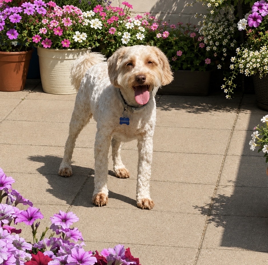 Cockapoo after a full groom at Mr BoTangles Grooming, Whitton